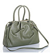 Дамска кожена чанта в зелено Ridona-3 снимка