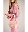 Дамска кожена чанта в цвят пудра Arbiza-0 снимка