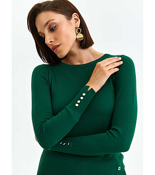 Дамски зелен пуловер Arabella снимка