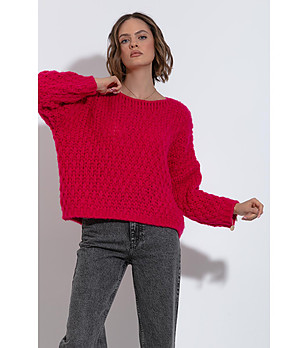 Дамски пуловер в циклама Celine снимка