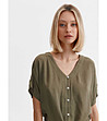 Дамска риза в зелен нюанс Caroline-2 снимка