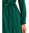 Зелена рокля с дълги ръкави Robyn-4 снимка