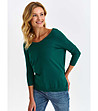 Дамски пуловер в зелено Crisan-0 снимка