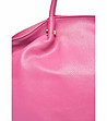 Розова дамска чанта от естествена кожа Claret-2 снимка