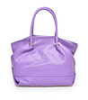 Дамска лилава чанта от естествена кожа Livena-0 снимка