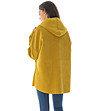 Дамско късо палто в цвят горчица Barbara-2 снимка