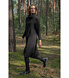 Дамски черен асиметричен блузон Verna-4 снимка