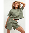 Зелени дамски къси панталонки Ameria-2 снимка