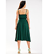 Зелена рокля с гръцко деколте Abena-1 снимка