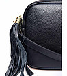 Малка черна дамска кожена чанта Kosara-2 снимка