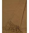 Кафяв дамски шал с ресни Arilda-0 снимка