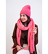 Розов дамски шал с нестандартен дизайн Daneta-1 снимка