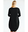 Черна памучна рокля с джобове Tilina-1 снимка