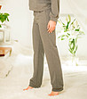 Дамско памучно долнище в сив цвят-1 снимка