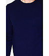 Тъмносин мъжки пуловер с кашмир Jiulien-2 снимка