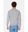 Мъжки поло пуловер в сив меланж Dan-1 снимка