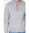 Мъжки поло пуловер в сив меланж Dan-2 снимка