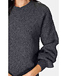Дамски пуловер в цвят графит с кашмир Farida-2 снимка