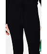 Черен дамски панталон от фино плетиво Arilyn-2 снимка