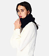 Черен дамски шал с кашмир Mireille-3 снимка