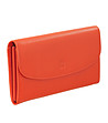 Оранжев дамски портфейл от естествена кожа Gandia с RFID защита-2 снимка