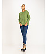 Дамски oversize зелен пуловер Trixie-3 снимка