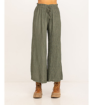 Дамски панталон в цвят каки снимка
