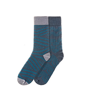 Комплект от 2 чифта памучни мъжки чорапи Arnold снимка