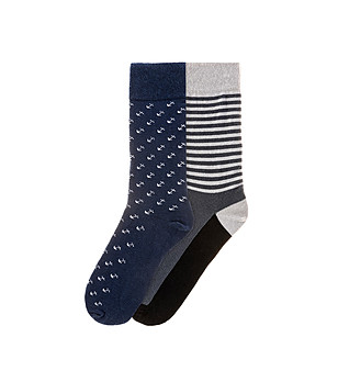 Комплект от 2 чифта памучни мъжки чорапи Mauno снимка