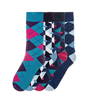 Комплект от 4 чифта памучни мъжки чорапи Elton снимка