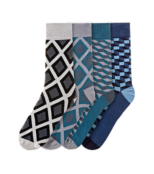 Комплект от 4 чифта памучни мъжки чорапи Anthony снимка