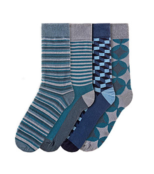Комплект от 4 чифта памучни мъжки чорапи Edgar снимка