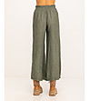 Дамски панталон в цвят каки-1 снимка