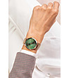 Дамски часовник в розовозлатисто с циферблат в зелено Nevona-1 снимка