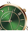 Дамски часовник в розовозлатисто с циферблат в зелено Nevona-2 снимка