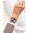Дамски розовозлатист часовник със сив циферблат Tola-1 снимка