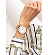 Дамски часовник в златисто с бял циферблат Lavoni-1 снимка
