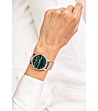 Розовозлатист часовник с ефектен зелен циферблат Rachela-1 снимка