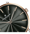 Часовник в розовозлатисто с ефектен циферблат в черно Shena-2 снимка