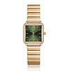 Дамски златист часовник с циферблат в зелено Lorna-0 снимка