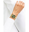 Дамски златист часовник с циферблат в зелено Lorna-1 снимка