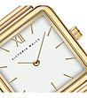 Златист дамски часовник в златисто и бяло Hillie-2 снимка