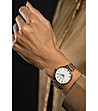 Дамски розовозлатист часовник с бял циферблат Zana-1 снимка