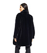 Черно пухкаво дамско палто Indiasa-1 снимка