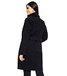 Черно дамско палто Alvara-1 снимка