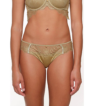 Бикини в цвят маслина с дантела Ruzia снимка