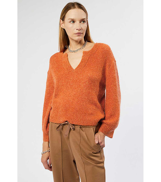 Оранжев дамски пуловер Allora снимка
