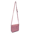 Розова кожена дамска чанта за рамо Jeanni-1 снимка