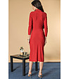 Червена рокля с лъскави нишки Aimelia-1 снимка