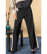 Черен дамски черен панталон с бежови кантове Anisela-0 снимка